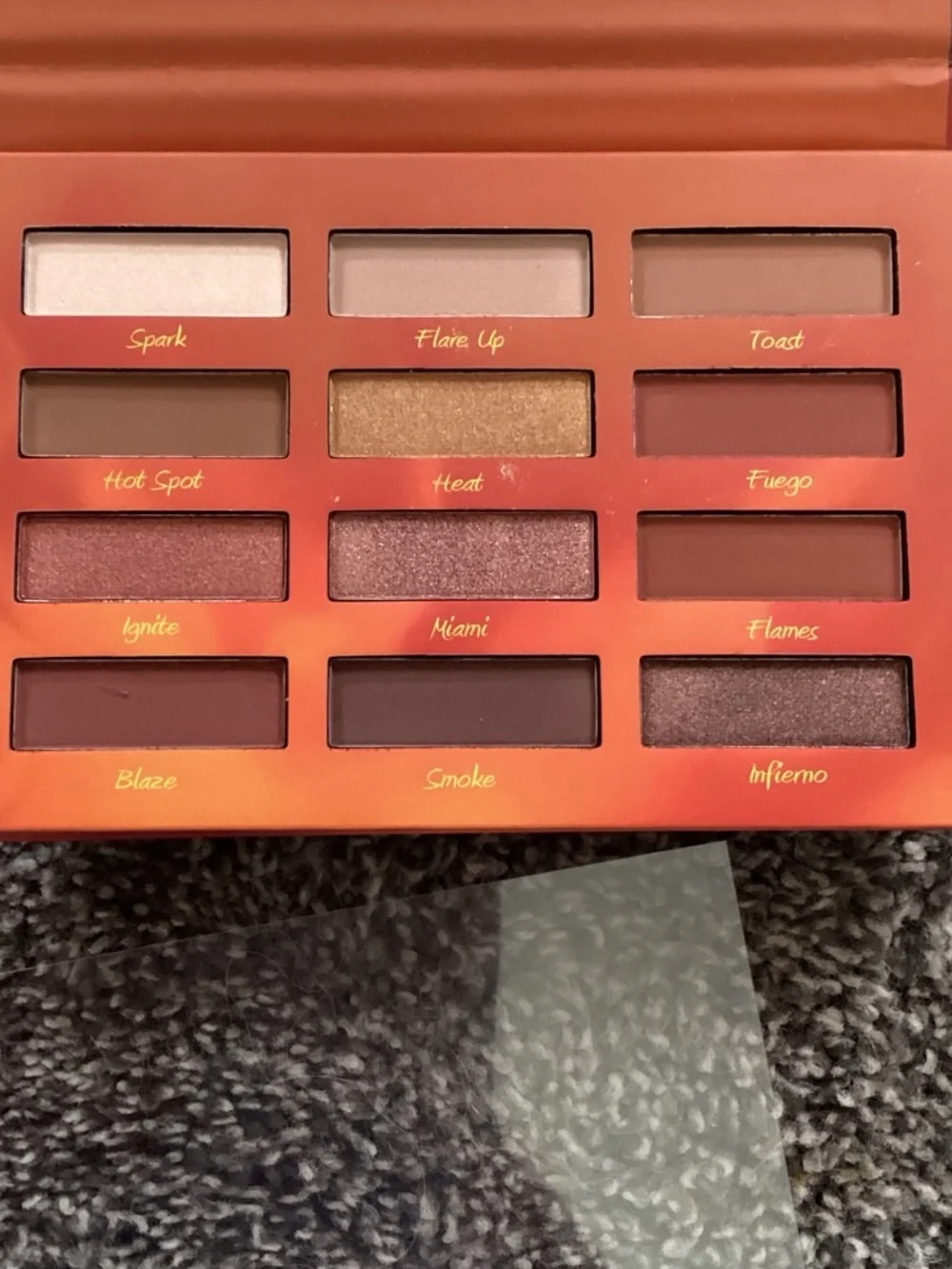 Beauty Creations Hot Fire Eyeshadow Palette - Red & Orange Ombre